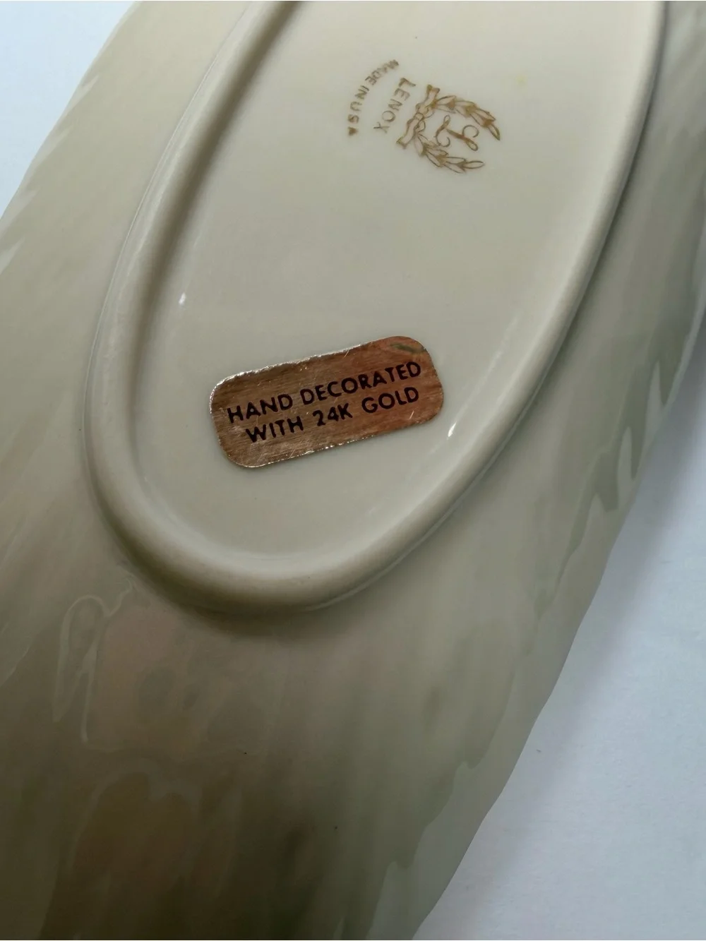 Lenox open butter tray dish VTG.